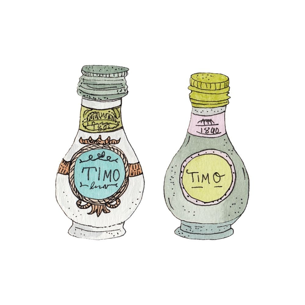 Packaging Illustration - Ruba Saqr Art & Illustration | Italian herbs illustration, pen and ink illustration, watercolour and ink illustration, herb bottle illustration